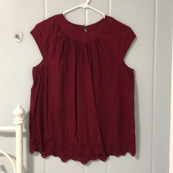 Madewell Tops - Madewell dark red top